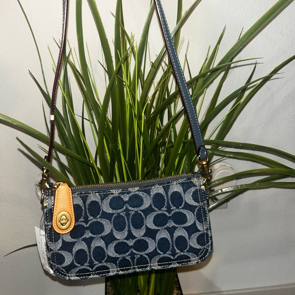Coach Blue Patterned Crossbody Bag